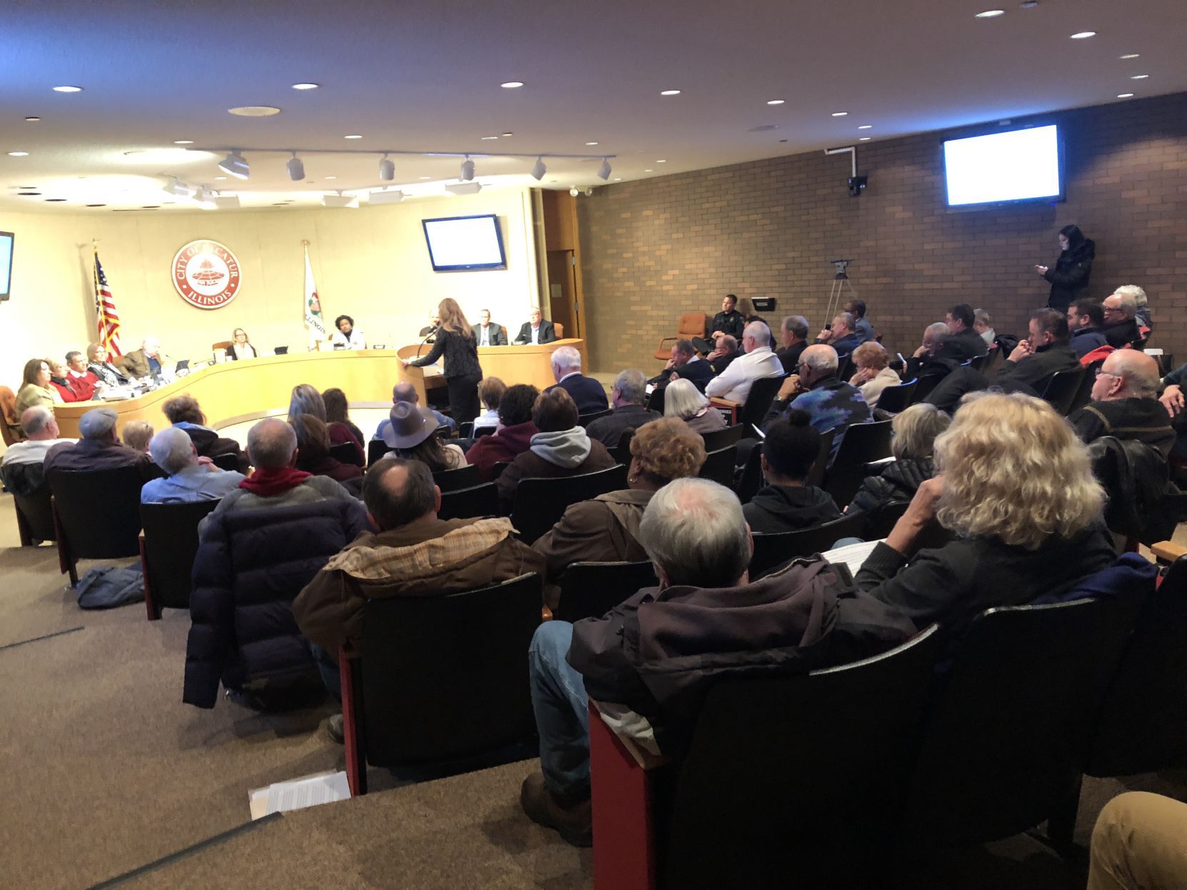 Council chambers audience